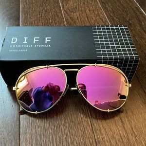Diff Koko Aviator sunglasses, never worn.